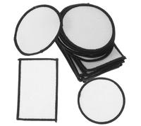Holibanna 20 piezas Unidades Parches Bordados Térmicos Blancos para Planchar Parches de Transferencia de Calor para Ropa Chaquetas Bolsos y Reparación DIY