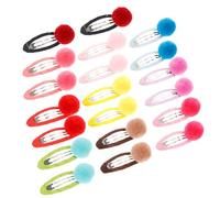 Holibanna 20 Pinzas Pelo Bolas Suaves para Niñas y Bebés, Diseño Clásico y Colorido Que Evita el Enredo y Protege el Cabello Delicado