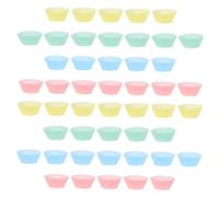 Holibanna 200 Piezas Capacetes de Cupcake Papel para Hornear Muffins Resistentes al Aceite Perfectos para Decoraciones de Fiestas y Postres Rosa Amarillo Verde Azul