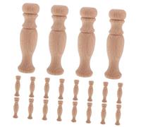 Holibanna 20piezas Capital Romana De Madera Decorativo para Barandillas De Escalera Interior Remates De Madera para Muebles y Reparación para Decoración del Hogar