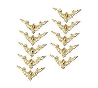 Holibanna 20Piezas Protectores de Esquina de Hierro Vintage para Libros y Álbumes Decorativos y Resistentes Protección de Esquinas de Libros Cajas de Joyería y Scrapbooking