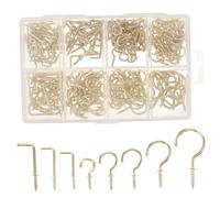 Holibanna 225 Piezas Ganchos Pequeños de Tornillo Varios Ganchos para Tazas para Decoración Interior y Proyectos de Manualidades