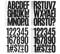 Holibanna 24 Hojas Pegatinas de Letras y Vinilo Autoadhesivas de Stickers para Decoración de Álbumes Ventanas y Coches Adhesión Fuerte y para Diversas Superficies