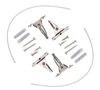 Holibanna 2juegos Anclajes Pared Muebles Correas Seguridad Kit Antivuelco Acero Inoxidable