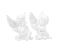 Holibanna 2piezas Adornos De Ángel De Resina Creativos Estatuilla De Ángel De Resina Figura De De para Dormitorio Decoraciones De Escritorio para Salón Habitación