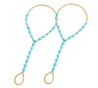 Holibanna 2piezas Adornos Pies Tobilleras De Verano Cadena Tobillo Cuentas De Mujer Joyas Tobillera Para Sandalias Descalzas