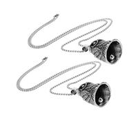 Holibanna 2piezas Campana Decorativa De Collar Charm De Búho Joyería Retro Para Hacer Manualidades Accesorios Masculinos De Estilo Punk