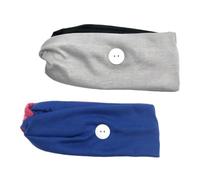 Holibanna 2piezas Diadema Colorida Aros Pelo Banda Accesorio Cabello Botón Elástico Pañuelo Elástico