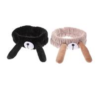 Holibanna 2piezas Faciales De Spa Para Maquillaje y Cuidado De Diseño De Animal Accesorios Aesthetic Para Lavado De Cara y Actividades Deportivas
