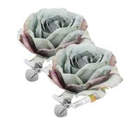 Holibanna 2piezas Hebilla De Cortina Flores Clip para Cortina Accesorios para Cortinas Soportes para Cortinas Alzapaños para Dormitorio Abrazadera para Sujetar Clips para Sujetar