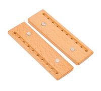 Holibanna 2Piezas Magnética De Madera Decoración para Instalación Bloqueo De Botón Rectangular Accesorio De Bricolaje