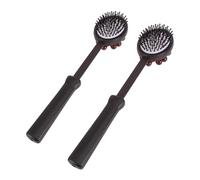 Holibanna 2piezas Martillo De Masaje De Madera Masajeador De Puntos De Acupuntura Rascador De Espalda Para Hombres y Mujeres El Hogar