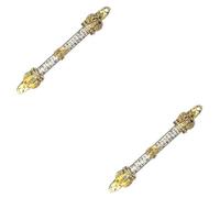 Holibanna 2piezas Mezuzah De Metal para Puerta Exterior Diseño Religioso Antiguo Instalación para Judíos y Católicos Protección Espiritual El
