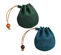 Holibanna 2piezas Monedero Mujer Cartera Retro Cordón Cartera Mujer Bolso De Cambio De Moda para Diario Monederos Interiores Cuentas De Colores Aleatorios