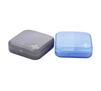 Holibanna 2piezas Pastillero De Viaje Estuche para Portátil De Organizador De Pastillas Resistente Al Desgaste Sellado Hermético para Uso Diario