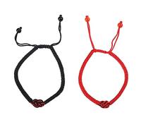 Holibanna 2piezas Pulsera De Pareja Trenzada y Joyería Creativa De Muñeca Para Amantes Pulsera De Cadena De Muñeca Duradera y Cómoda Para Día De San Valentín y Ocasiones Especiales