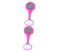 Holibanna 2piezas Reloj De LCD Rosa Reloj Colgante Práctico para Enfermeras Accesorios De Electrónico para Médicos y Profesionales Salud