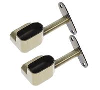 Holibanna 2piezas Soportes para Barra De Armario Colgador De Barra De Cortina Soporte De Palanca para Armario Resistente Fácil De Instalar