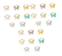 Holibanna 3 Juegos Anillo De Decoración De Anillo Ajustable s Para Mujer s De Dedo De Mujer Casual De Chicas as Bisuteria Aleación 8 Uds * 3