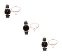 Holibanna 3 Juegos Mirar señoras Relojes niños Relojes para niños de niña señora Pulsera Reloj de Mujer cinturón Suite Decorar Colocar Perder Relojes de Cuarzo aleación