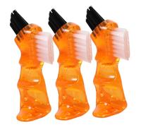 Holibanna 3 Piezas cepillo interdental cepillo de limpieza brochas de de refuerzo retenedor s de de viaje lana de fibra Orange