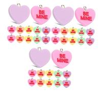 Holibanna 3 Series Dijes Corazón Para Manualidades Diy Colgantes Para Collares Pulseras Pendientes Y Llaveros Accesorios De Joyería Coloridos Y Chic 20 Piezas*3