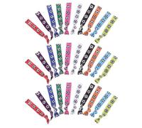 Holibanna 30 Unidades Pulsera de Poliéster para Jóvenes y Niñas de Fútbol Conmemorativa Resistente al Desgaste Varios estilos Uso en Actividades Grupales y Eventos Múltiples
