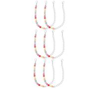 Holibanna 3pares Cadenas Para Zapatillas Charms Ajustables De Para Sneakers De Accesorios Coloridos y