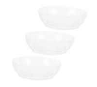 Holibanna 3piezas Bandejas Para Báscula Electrónicas Transparentes Reutilizables Con Tazones Medidores Para Pesar Ingredientes Precisos Cocina