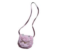 Holibanna 3piezas Bolso De Hombro De Gato De Peluche Adorable para Niñas Mochila Cruzada Suave y Divertida para Fiesta Viaje y Uso Diario