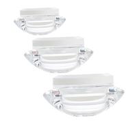 Holibanna 3piezas Contenedores Rellenables De Crema Facial Tarros De Viaje Transparentes Para Ointments y Lociones Compactos y Portátiles