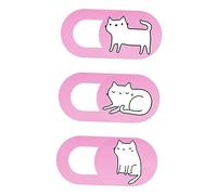 Holibanna 3piezas Cubierta Protectora Cámara Diseño De Gato para Portátil y Tableta Protección para Privacidad De Cámara