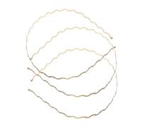 Holibanna 3piezas Diadema Ondas Grandes De Metal Para Mujer Diademas Finas Estilo Retro Cinta Pelo Accesorios Cabello Para Niñas y Adolescentes Para Bodas y Novias