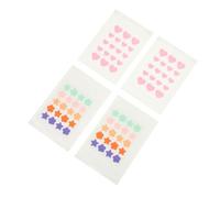 Holibanna 4 Hojas Parche Hidrocoloide para Acné de Pegatinas Decorativas Absorbente Invisible y Portátil Cobertura para Espinillas Nariz y Frente