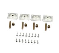 Holibanna 4 Juegos Cubierta Madera de Chapa de Hierro para Sofá Sillón Pata de Mueble de Fijación para Patas para Sofas de Sofa