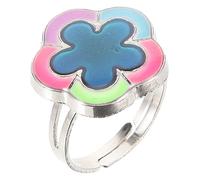 Holibanna 4 Piezas Anillo Luminoso De Temperatura Puerta Oro Dimensionador Agitarse Joyería De Moda Repicar Ajustador Anillos De Mujer Campana Solar Anillo De Humor Anillos De Humor Aleación