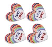 Holibanna 4 Piezas Broche de Solapa Arcoíris Esmaltado Pin Orgullo Lgbtq de Aleación Resistente Accesorio Hecho Mano para Ropa y Bolsos para San Valentín y Celebraciones