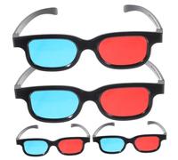 Holibanna 4 Piezas Gafas 3d Para Conformado Cine Fiesta Gafas De Visión 3d Anteojos Gafas Frías Gafas De Pantalla Gafas De Proyector Gafas De Vídeo Gafas Estereoscópicas El Plastico