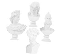 Holibanna 4 Piezas Mini Estatuas de Resina para Escritorio Conjunto de Artísticos Griegos Decorativos Figuras Detalladas para Adorno y Compacto