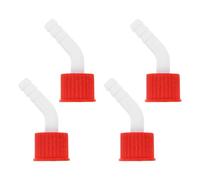 Holibanna 4 Tapones de Rosca de Plástico para Botellas de Reactivo | Adaptador de Boca Roscada Gl18 de 10 Mm - Tapa de Cierre Seguro para Botellas de Laboratorio, Ideal para El Sellado de