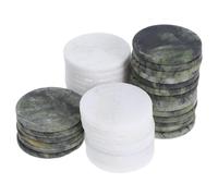 Holibanna 40 Piedras Redondas Planas para Saltar, Piedra Natural Resistente al Agua Diseño Ergonómico Adecuado para Juegos Acuáticos y Proyectos de Manualidades Color Color Aleatorio