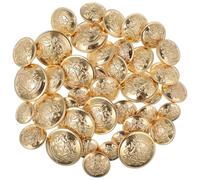 Holibanna 40 piezas Botones de Latón Vintage para Coser de Variados Accesorios para Trajes Chaquetas y Abrigos Decoración Práctica para Ropa