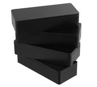 Holibanna 4piezas Caja De Almacenamiento De Hojalata Contenedor De Bolsitas De Té Lata Rectangular Tapa Mini Lata De Té De Metal Portátil