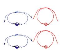Holibanna 4piezas De Ojo Turco Amuleto De Protección Decoración De Cadenas Para Muñeca Accesorio De Buena Suerte y Positiva Color Aleatorio