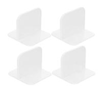 Holibanna 4piezas Estabilizador Clip Adhesivo Accesorio Fijación Corral Soporte Base Plástico