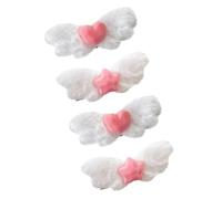 Holibanna 4piezas Horquillas De Ángel Para Mujeres Accesorios De Cosplay Kawaii Clips De Pelo y Comodos Para De Clips Estrellas