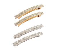 Holibanna 4piezas Horquillas De Cabello Accesorios Elegantes Para Mujeres y Doradas Plateadas