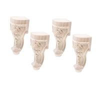 Holibanna 4piezas Patas De Mesa De Madera Patas De Sofa Decorativas Hechas Mano para Hogar