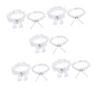 Holibanna 5 Juegos Anillo De Retro Decoración Azul Liga De La Boda Del Bowknot Ligueros Ligas De Boda Para Cinturón De Vestido De Novia Paño Corbata De Moño Perder Regalo