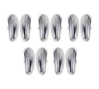 Holibanna 5 pares de almohadillas nasales de cerámica para gafas - Reemplazo de almohadilla nasal antideslizante - Agarres para gafas sin marcas - Cómodos para monturas de